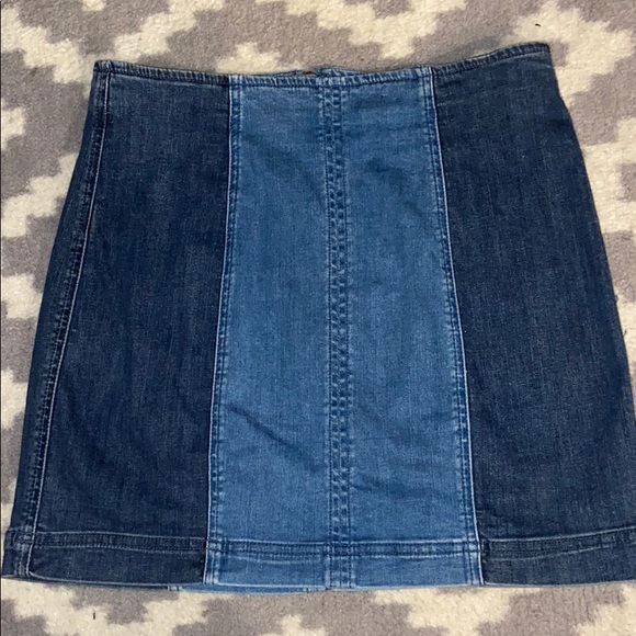 Pacsun two toned denim skirt - Picture 3 of 8